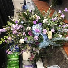 Purple &amp; Blue Standing Spray