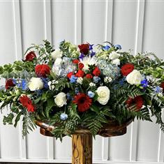 Patriotic Casket Spray