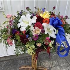 Multi-color Casket Spray